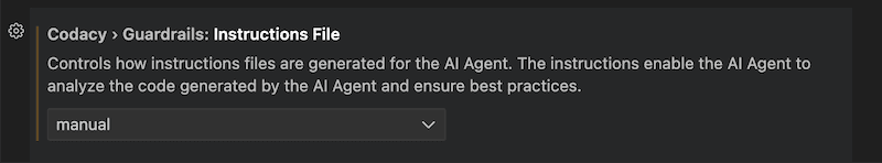 Guardrails instructions setting